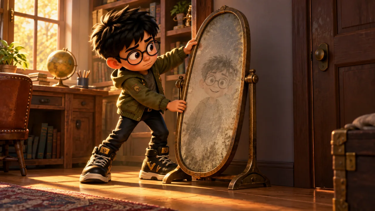 leo turns yesterday's mirror toward the stop and finds the bright first impression faded.