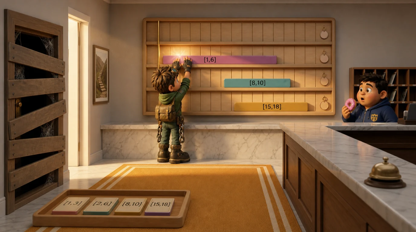 Merge intervals memory room